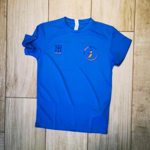 Maillot Badminton Chelles Bleu Orange
