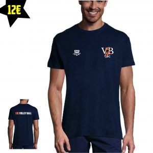 Tee shirt Club coton - COC Volley ball - Bleu